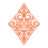 decorative DA orange