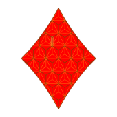 geometric D red