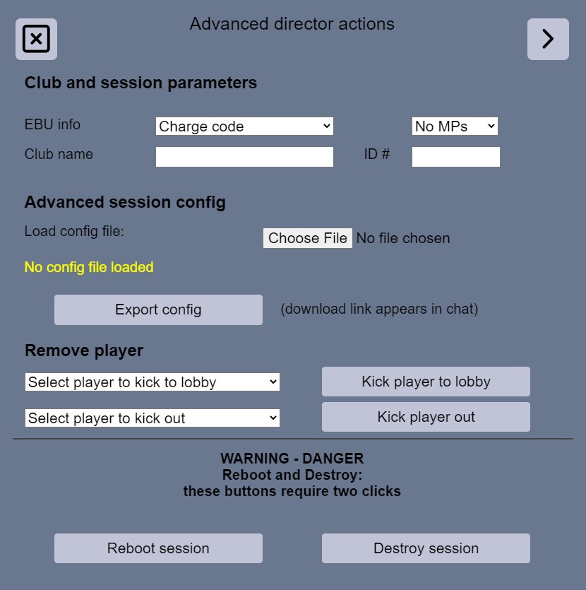 Advanced director actions